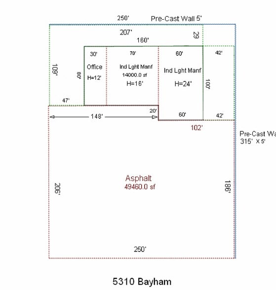 5310 Bayham St, Dearborn Heights, MI for sale - Site Plan - Image 1 of 2