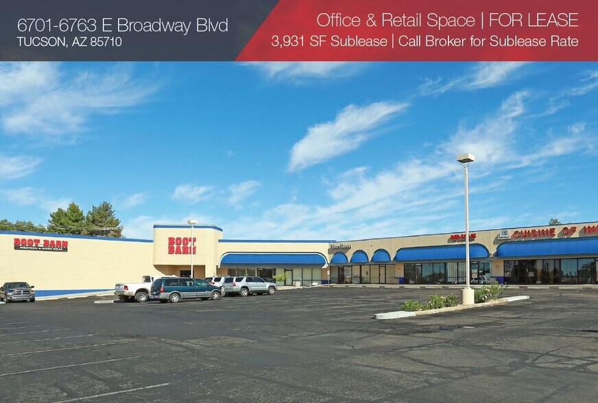 6701-6763 E Broadway Blvd, Tucson, AZ à louer - Photo du bâtiment - Image 2 de 9
