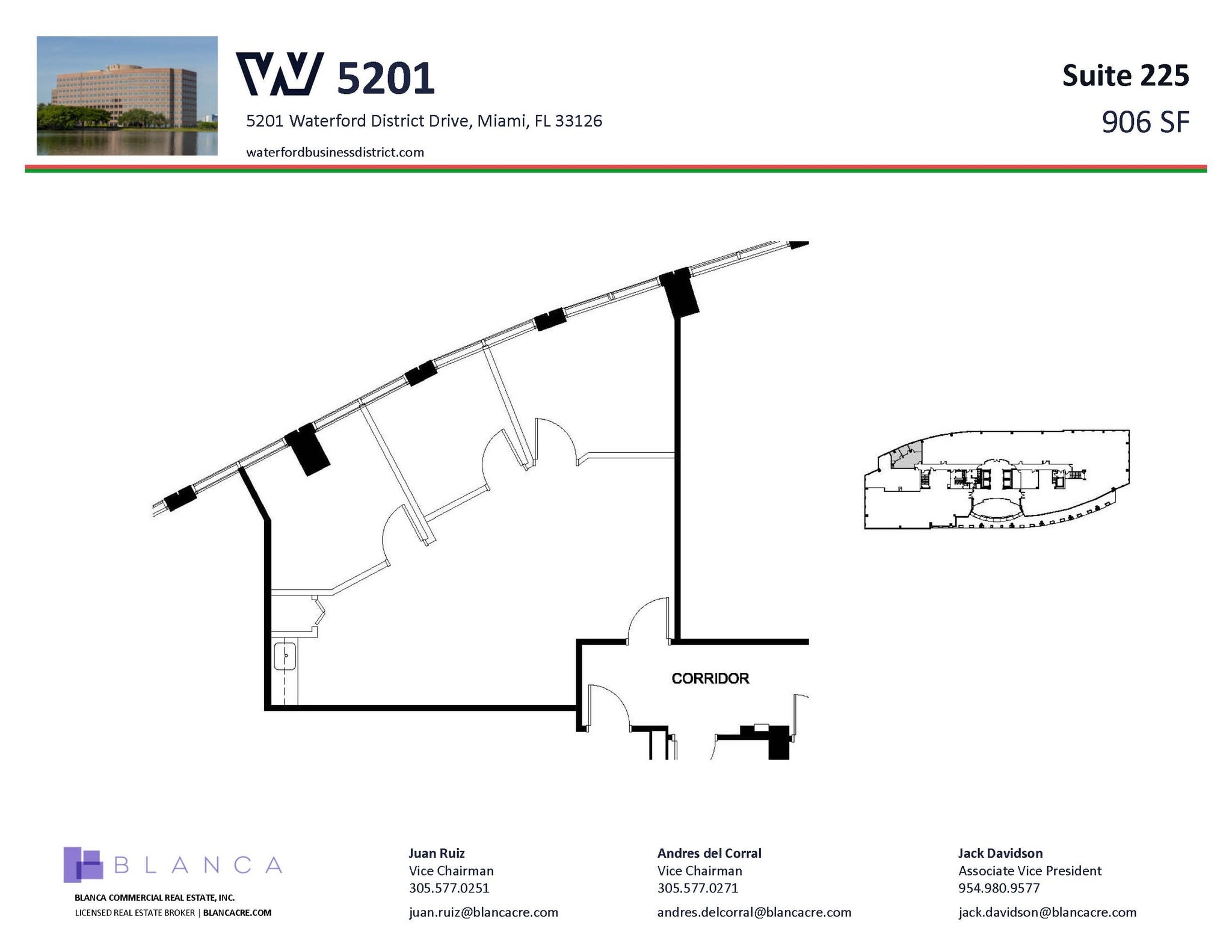 5200 Waterford District Dr, Miami, FL à louer Plan d’étage- Image 1 de 1