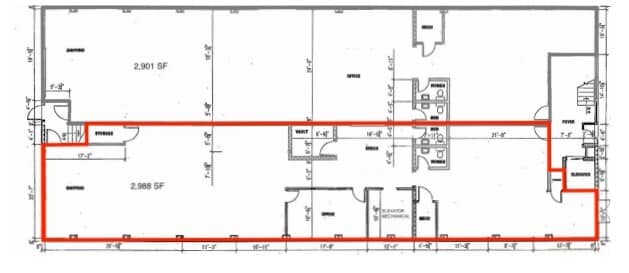 10544 114th St NW, Edmonton, AB for lease Floor Plan- Image 1 of 2
