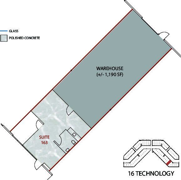 16 Technology Dr, Irvine, CA à louer Plan d’étage- Image 1 de 1