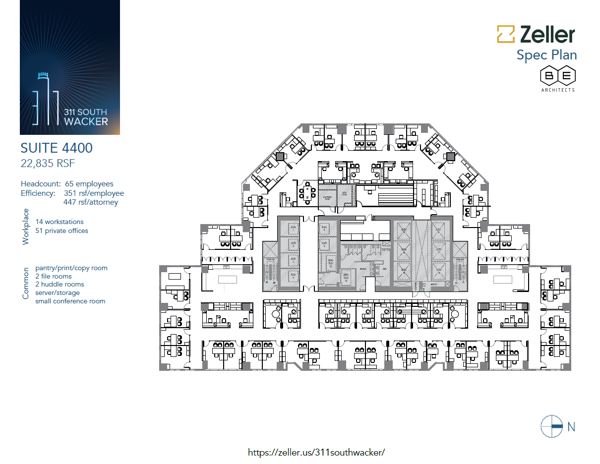 311 S Wacker Dr, Chicago, IL for lease Floor Plan- Image 1 of 3