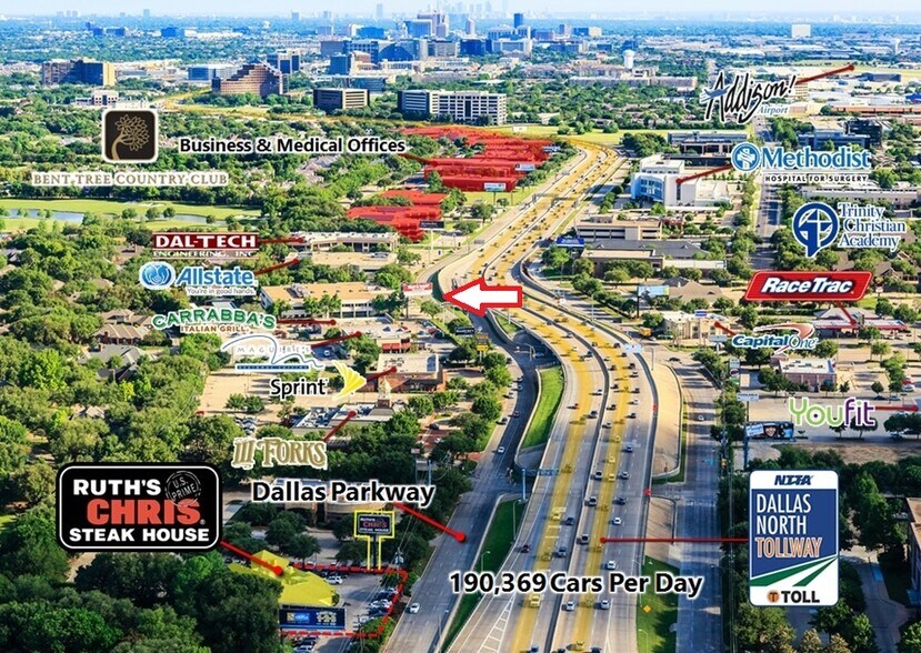 17480 Dallas Pky, Dallas, TX à louer - Aérien - Image 3 de 18