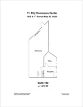 1815 W 1st Ave, Mesa, AZ for lease Floor Plan- Image 1 of 1