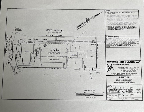 52-58 Ford Ave, Morristown, NJ for sale - Site Plan - Image 1 of 2