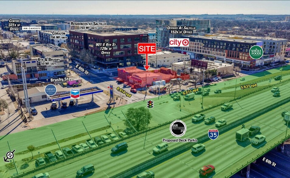 805 E 6th St, Austin, TX for sale - Aerial - Image 3 of 8