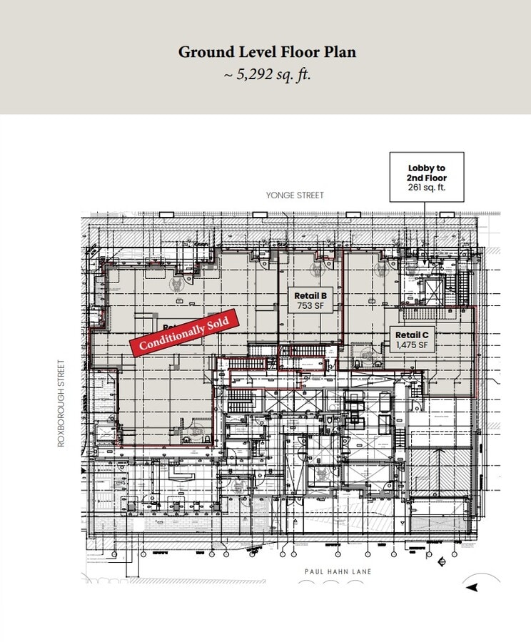 1089 Yonge St, Toronto, ON M4W 2L4 - Unit B -  - Floor Plan - Image 1 of 1