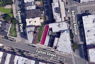 1189 Fulton St, Brooklyn, NY - aerial  map view