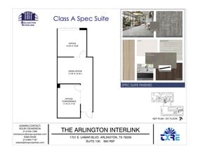 1701 E Lamar Blvd, Arlington, TX for lease Floor Plan- Image 1 of 1