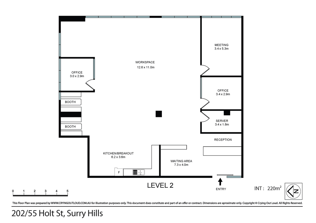 55 Holt St, Surry Hills à louer Plan d’étage- Image 1 de 1