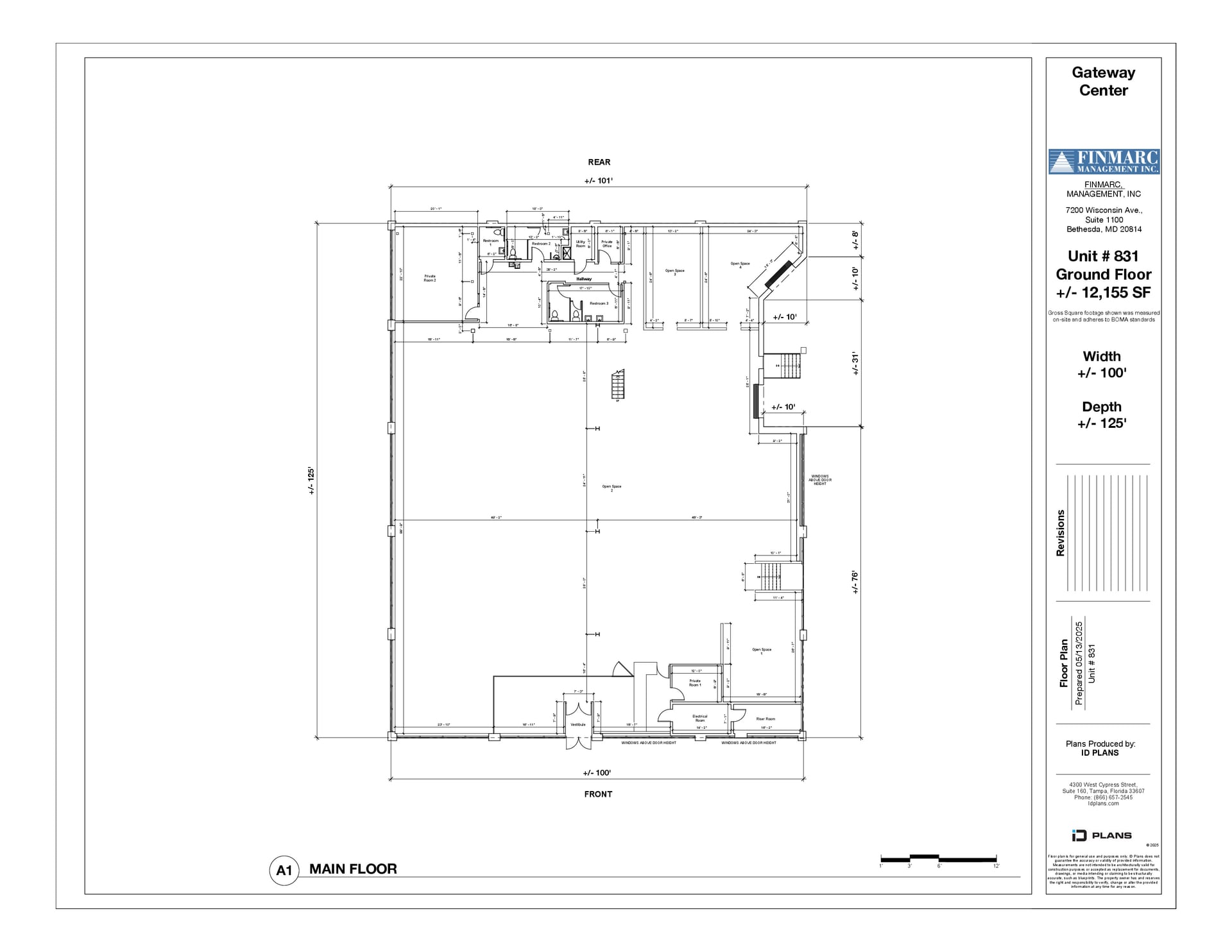 831 Russell Ave, Gaithersburg, MD for lease Floor Plan- Image 1 of 1