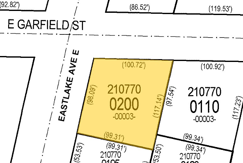 1550 Eastlake Ave E, Seattle, WA à louer - Plan cadastral - Image 2 de 2