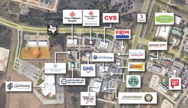 780 Clear Lake City Blvd, Webster, TX - AERIAL  map view