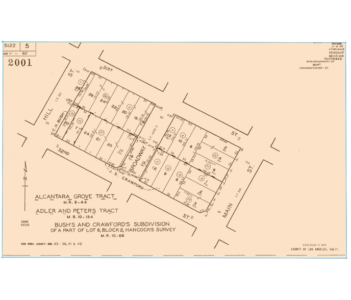 3119-3121 S Main St, Los Angeles, CA à vendre - Plan cadastral - Image 3 de 3