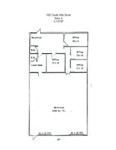 5002 S 40th St, Phoenix, AZ à louer Plan d’étage- Image 1 de 1