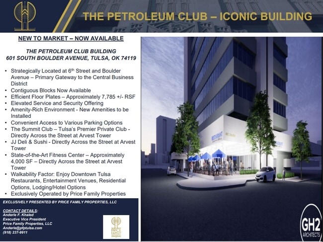 Plus de détails pour 601 S Boulder Ave, Tulsa, OK - Bureau, Commerce de détail à louer