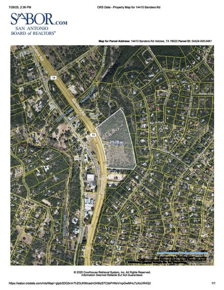 14200 & 14410 Bandera Rd, Helotes, TX for sale - Aerial - Image 2 of 4