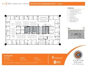 3900 E Mexico Ave, Denver, CO for lease Floor Plan- Image 1 of 2