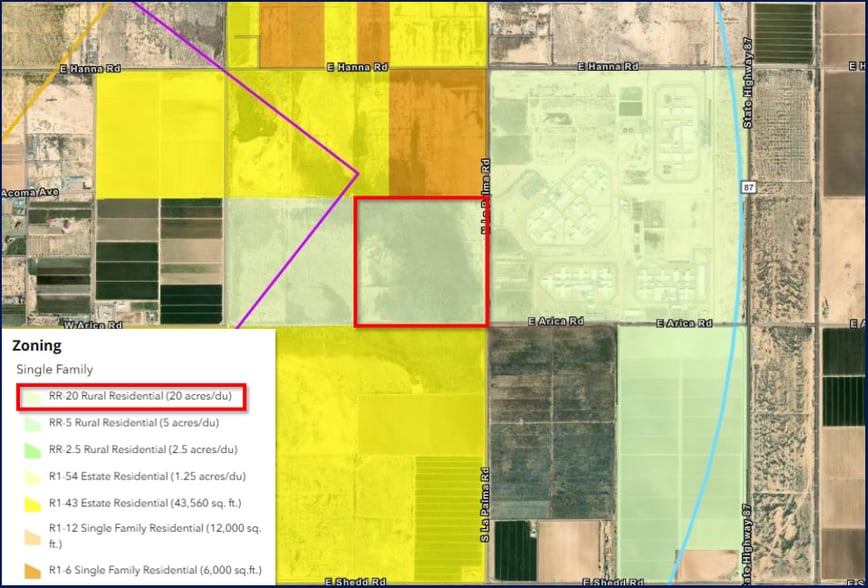 NWC Arica Rd & La Palma Rd, Eloy, AZ for sale - Aerial - Image 3 of 3