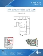 2033 Gateway Pl, San Jose, CA à louer Plan d’étage- Image 1 de 1