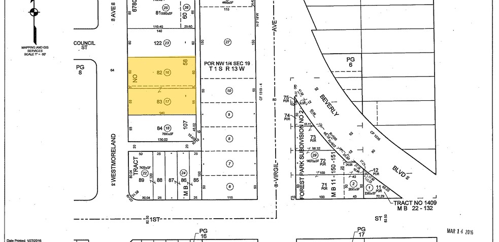 124 N Westmoreland Ave, Los Angeles, CA à vendre - Plan cadastral - Image 2 de 7