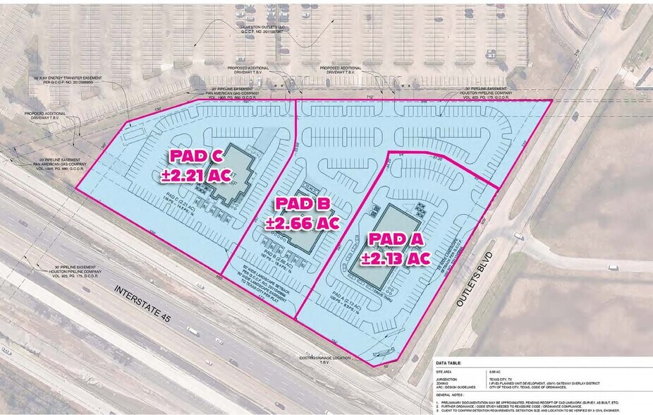 Interstate 45, Texas City, TX for lease - Aerial - Image 2 of 2
