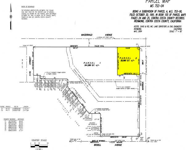 1100-1170 MacDonald Ave, Richmond, CA à louer - Plan cadastral - Image 2 de 8