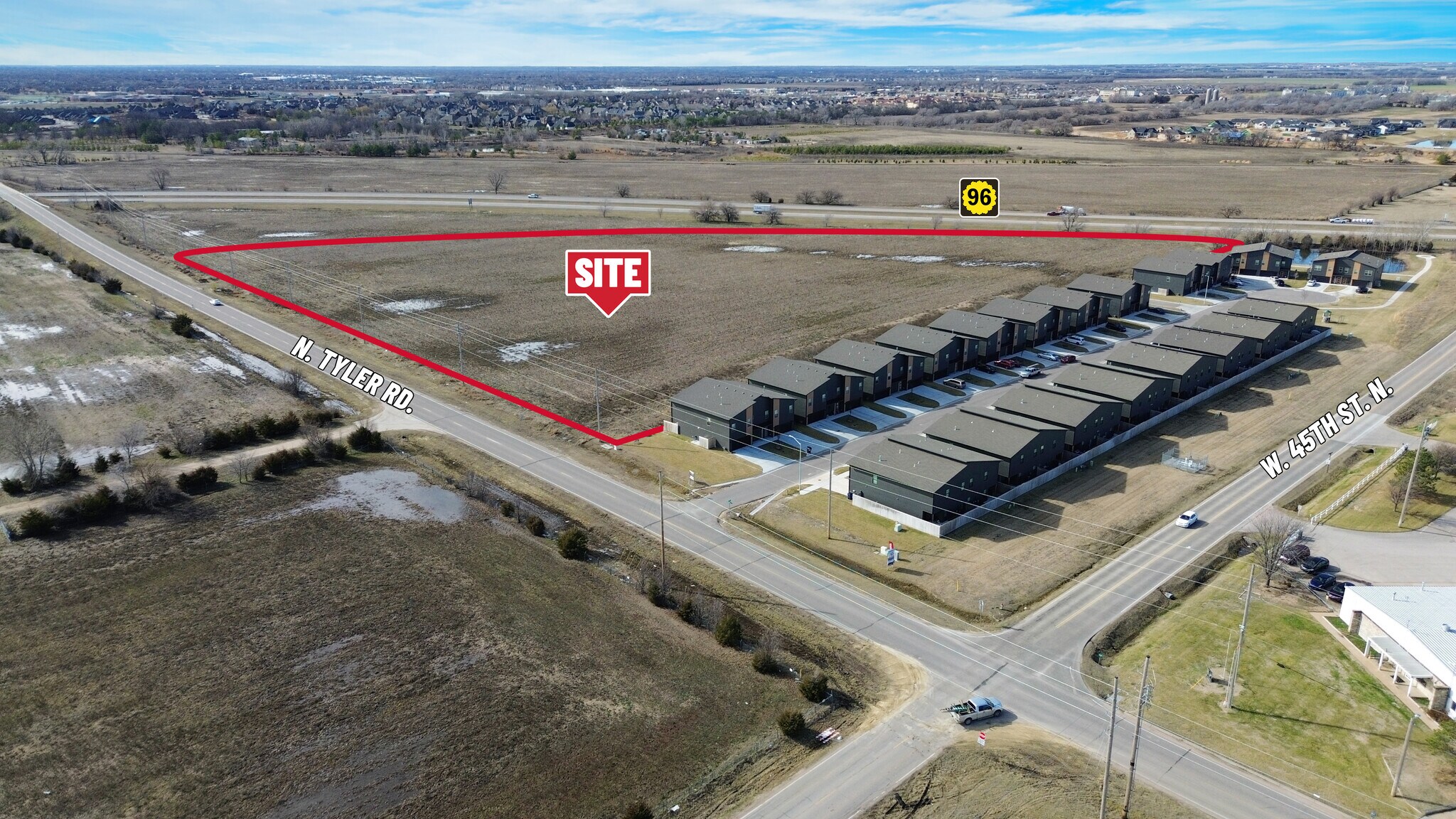 45th St. & Tyler Rd. S. of SWc, Maize, KS à vendre Aérien- Image 1 de 3