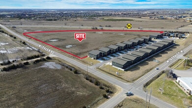 45th St. & Tyler Rd. S. of SWc, Maize, KS - Aérien Vue de la carte - Image1