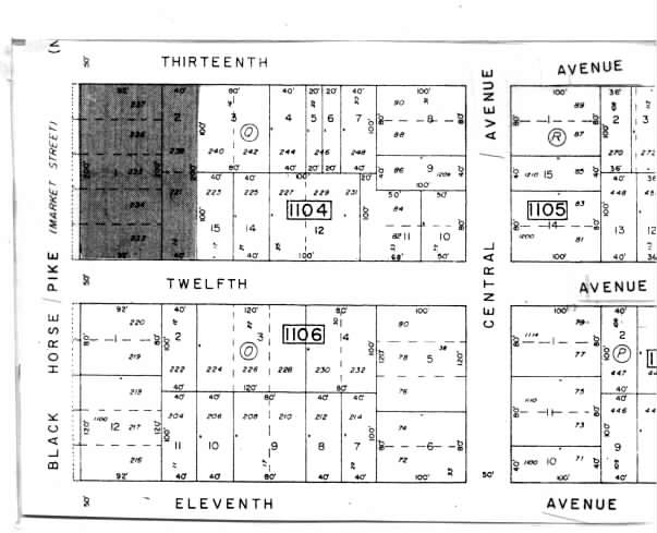 1200-1216 Black Horse Pike, Glendora, NJ for sale - Plat Map - Image 1 of 1