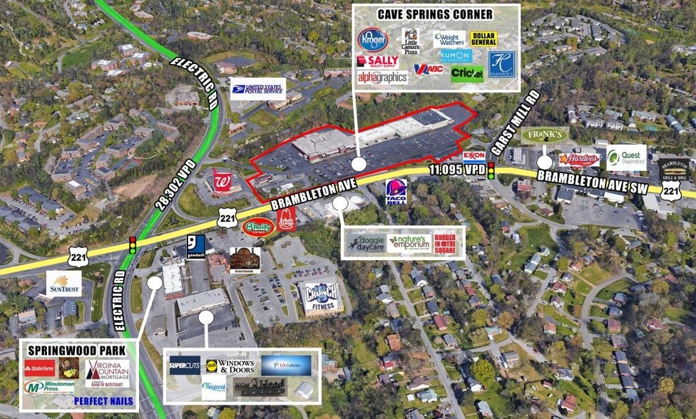 3971 Barambleton Ave SW, Roanoke, VA for lease - Aerial - Image 2 of 3