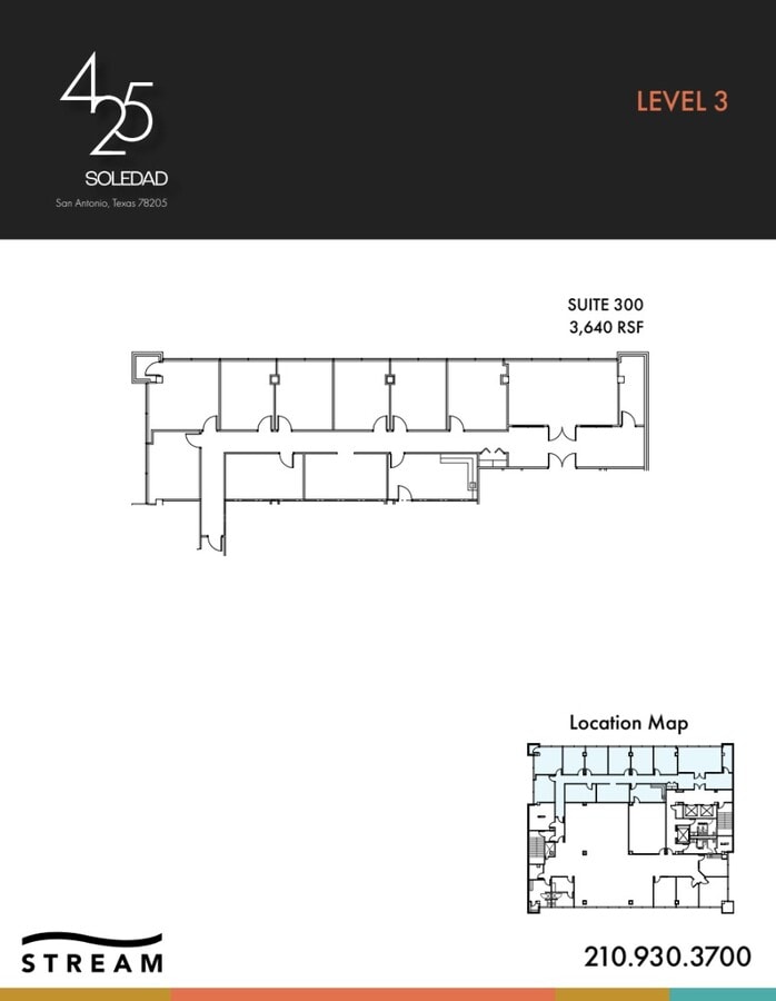 425 Soledad St, San Antonio, TX 78205 - Unit 3 - - Floor Plan - Image 1 of 2