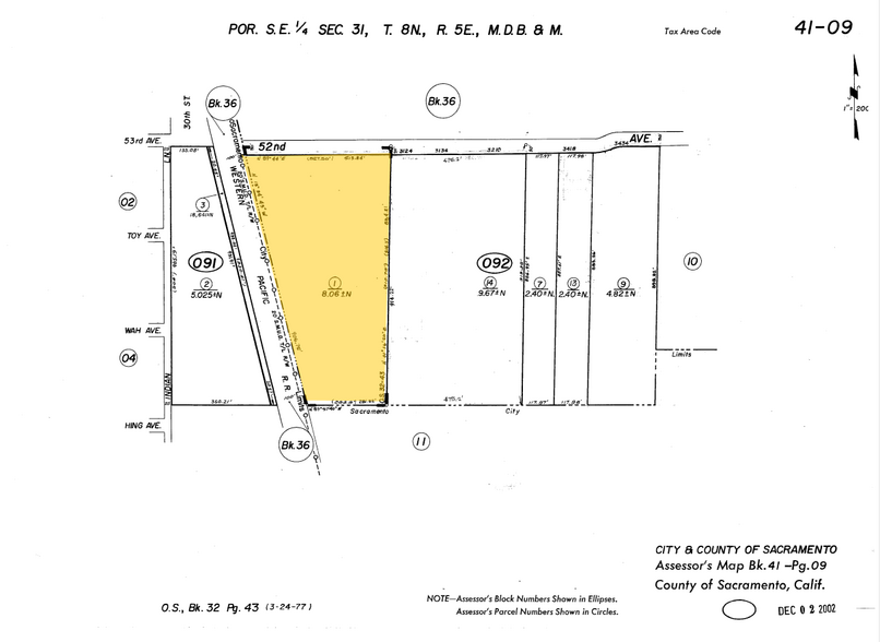 3100 52nd Ave, Sacramento, CA à louer - Plan cadastral - Image 2 de 27