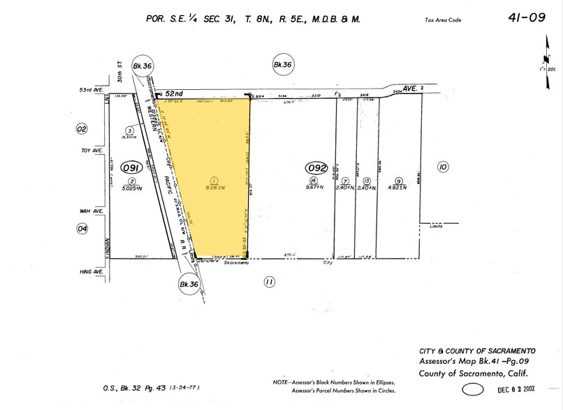 3100 52nd Ave, Sacramento, CA à vendre - Plan cadastral - Image 3 de 29