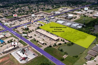 11816 S Western Ave, Oklahoma City, OK - Aérien  Vue de la carte - Image1