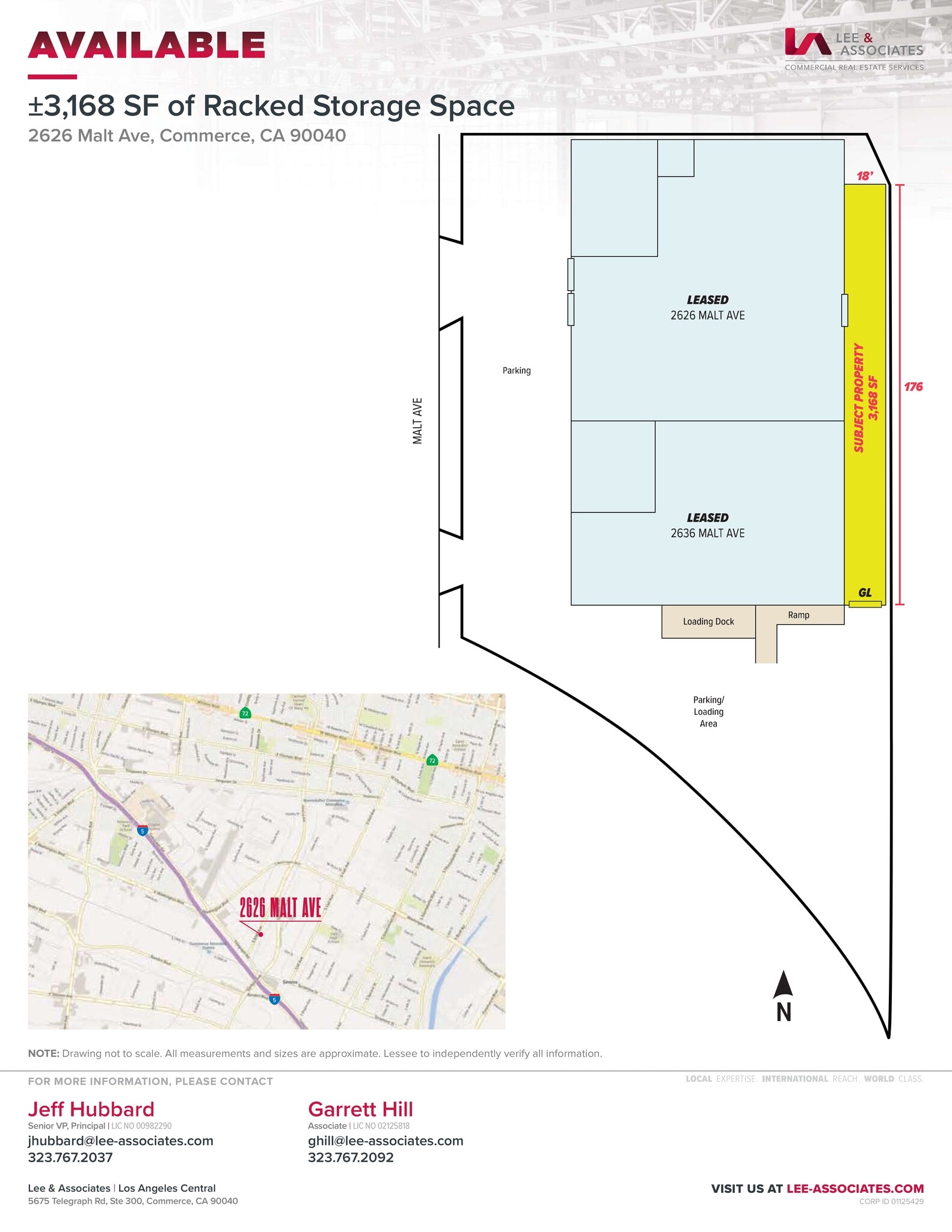 2626 S Malt Ave, Commerce, CA for lease Site Plan- Image 1 of 2
