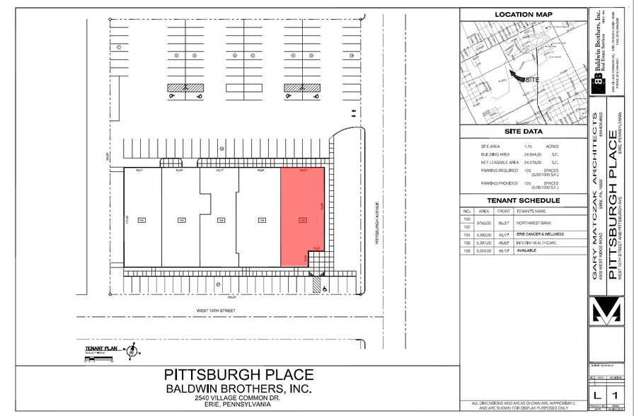 2202 W 15th St, Erie, PA à louer - Plan de site - Image 1 de 1