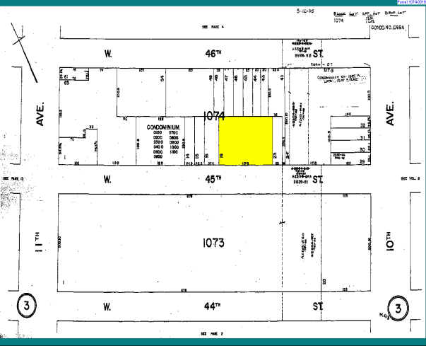 517-525 W 45th St, New York, NY à louer - Plan cadastral - Image 3 de 7