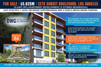 Plus de détails pour 1279 W Sunset Blvd, Los Angeles, CA - Terrain à vendre