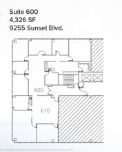 9229 W Sunset Blvd, West Hollywood, CA à louer Plan d’étage- Image 1 de 1