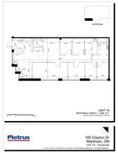 185 Clayton Dr, Markham, ON for lease Site Plan- Image 1 of 1