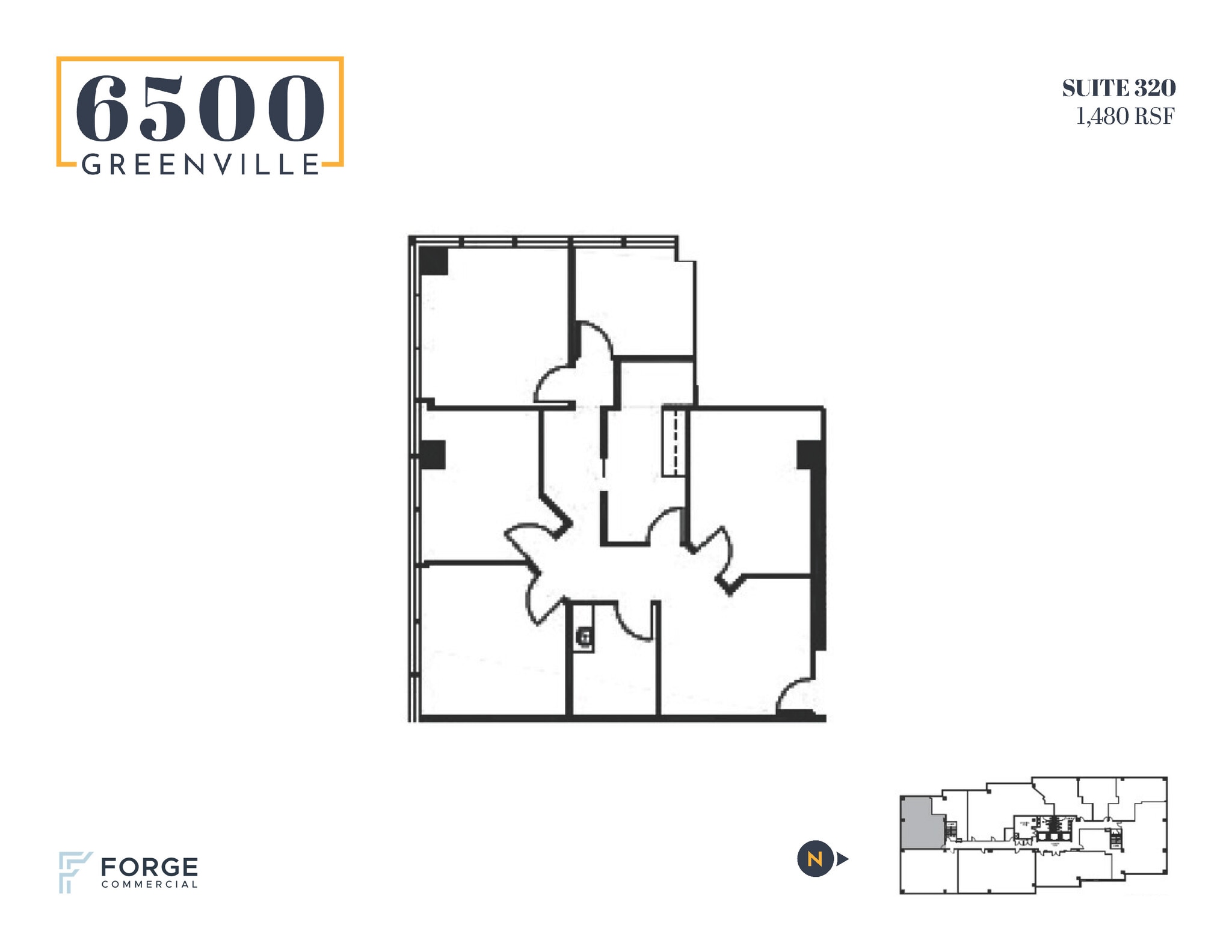 6500 Greenville Ave, Dallas, TX à louer Plan d’étage- Image 1 de 1
