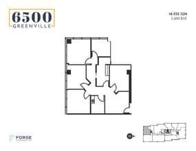 6500 Greenville Ave, Dallas, TX à louer Plan d’étage- Image 1 de 1