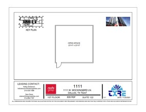 1111 W Mockingbird Ln, Dallas, TX à louer Plan d’étage- Image 1 de 1