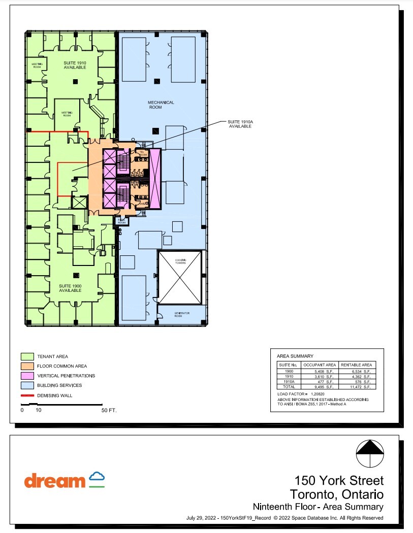 150 York St, Toronto, ON à louer Plan d’étage- Image 1 de 1