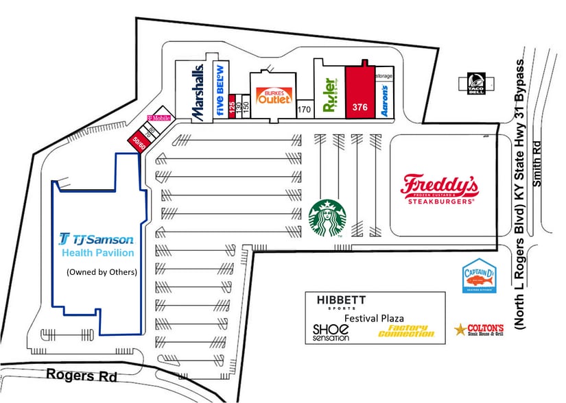310-376 N L Rogers Wells Blvd, Glasgow, KY for lease - Site Plan - Image 2 of 9