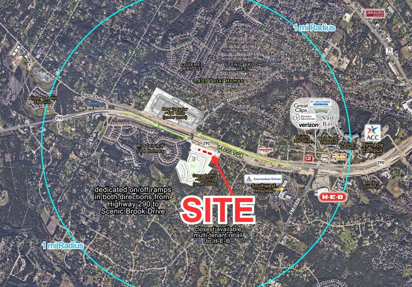 Hwy 290 & Oak Hill Parkway, Austin, TX à louer - Photo du bâtiment - Image 1 de 11