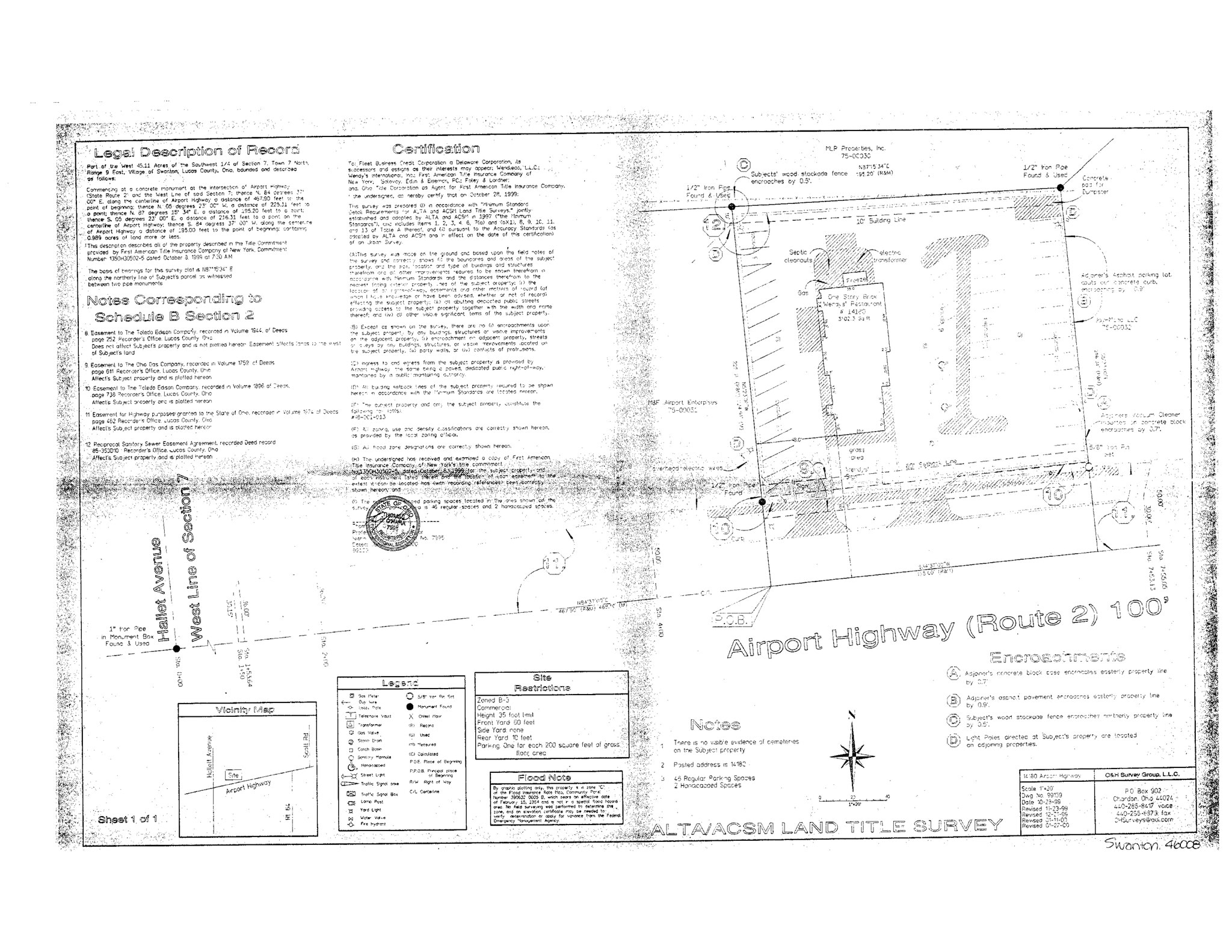 14180 Airport Hwy, Swanton, OH for lease Site Plan- Image 1 of 1