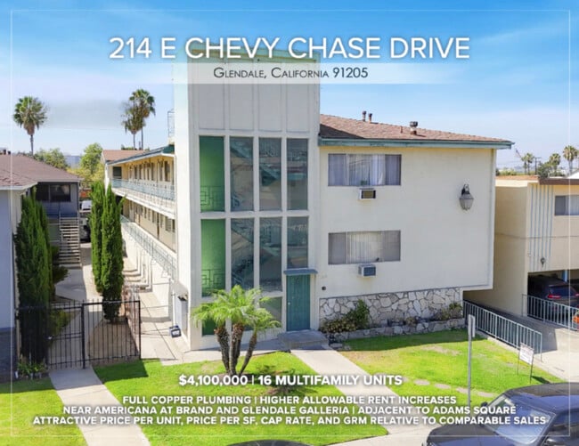 Plus de détails pour 214 E Chevy Chase Dr, Glendale, CA - Multi-résidentiel à vendre