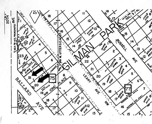 5130-5136 Ballard Ave NW, Seattle, WA for lease - Plat Map - Image 2 of 4